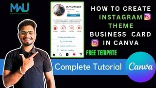 How to Create a Stunning Instagram Theme Business Card in Canva! #InstaBizCard #canva