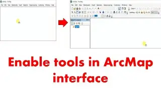 How to enable all the tools in ArcGIS interface | ArcMap Tutorial | URSGISG ||