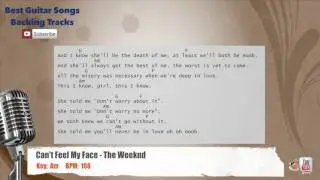 🎙 Can't Feel My Face - The Weeknd Vocal Backing Track with chords and lyrics