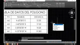 TRAZO DE POLIGONOS EN AUTOCAD POR RUMBOS Rb