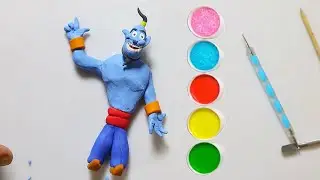 How to make Aladdin's Genie from polymer clay