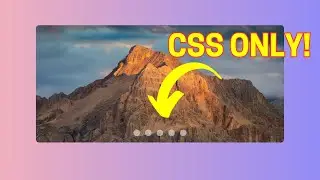 How to create Image Slider using HTML & CSS | No JavaScript