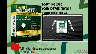 LOGICIEL DE FORMATION AUTODIDACTE MICROSOFT EXCEL +700  VIDEOS HD.