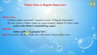 Lesson - 1 : REGEX - REGEX Introduction and Pattern, Matcher, Character Classes in Java Programming