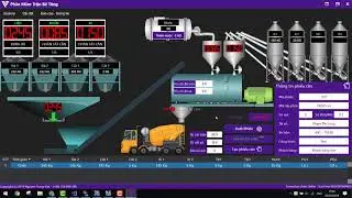 Phần mềm trạm Trôn bê tông PLC Siemens S7 1200 + Scada C#(WPF) + S7 protocol + MS.SQL Express