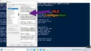 Python Configuration (#IDLE)