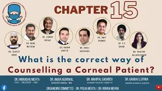 What is the correct way of counselling a corneal patient