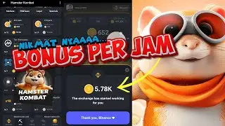 Bonus Per Jam Token Hamster Kombat #nambang #tokencrypto #miningcrypto