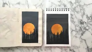 Remaking My Old Pictures #2 | Easy Watercolor Landscape Painting