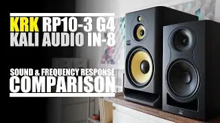 KRK Rokit 10-3 G4  vs  Kali Audio IN-8  ||  Sound & Frequency Response Comparison