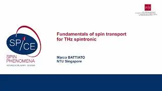 Talks - Terahertz Spintronics 2023 - Marco BATTIATO,  NTU Singapore