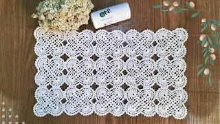 9x9cm Tutorial Taplak Rajut Persegi #crochet