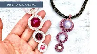 Pearl Planets pendant tutorial | CRAW + RAW | Beaded Necklace | Project 