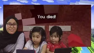Minecraft with NOOB Mom!!