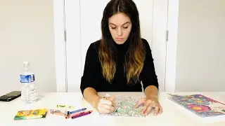 [ASMR] Peacefully Coloring With Crayons