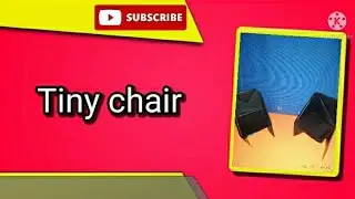 how to make chair with origami paper 😉