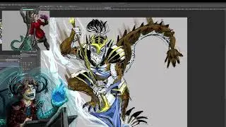 Random character design challenge and some epic poses