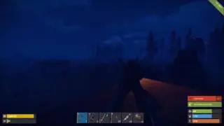 Rust - Headshot and bodyshot still runs off without dying?