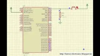handle interrupts in PIC microcontroller include keil(c code and hex) and Proteus simulation