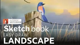 IPAD PAINTING TUTORIAL - How to draw bird with autodesk sketchbook