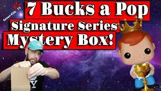 7 Bucks A Pop Autographed Funko Pop Mystery Box! AND a 450 piece Freddy Funko Grail!