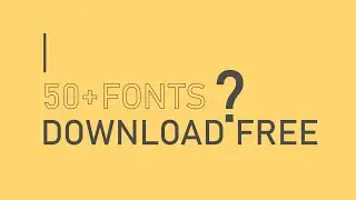 How to Download 50+ Fonts Free  For Coreldraw , Photoshop & Illustrator by GRAPHICS AFFECT
