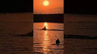 Озеро, вечер, лето. #sunset #lake #summer #love #couple #water #beach #seaside