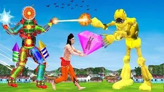 दिवाली पटका ट्रैक्टर रोबोट Magical Pataka Tractor Robot Comedy Video Hindi Kahaniya हिंदी कहानियां