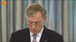 Horst Köhler erklärt seinen sofortigen Rücktritt als Bundespräsident (ZDF)