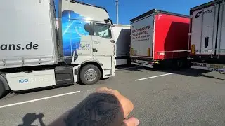 Truck Ride to Sweden + Oversize Load Stuck + Drivers Reversing on the Highway! 🚛🚢