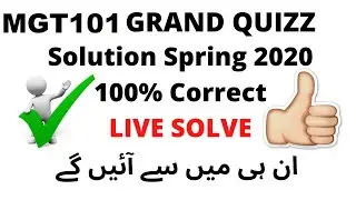 MGT101 grand quiz live solution by VU EXELLENCE