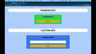 Random gifs using React js || web app ||