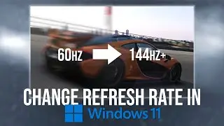 How to change refresh rate in Windows 11