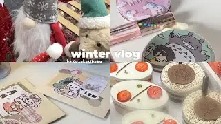 Cozy vlog ⛄️ winter, christmas, penpal with me, painting, cafe, what i eat | India