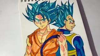 Goku Vegeta Drawing|Step by step drawing #drawing @ShriArt7384 #anime