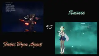 Genshin Impact (AR45, World Lvl 5):Duel Demo (25s) - Fatui Pyro Agent (Lvl 64) vs Sucrose (Lvl 70)