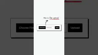 How to build File Upload with html & css 