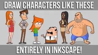 Cartoon Character Design using Inkscape - Course Promo