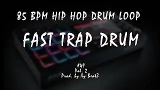 85 BPM Trap Drum Loop | Drum Stens #49 Vol. 2 | Fast Trap