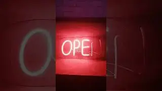 вывеска из гибкого неона своими руками