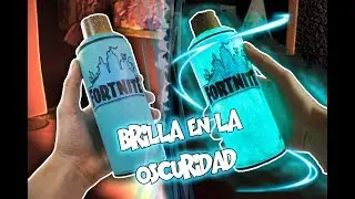 Personaliza una lata de spray como un escudo de Fortnite - Decora tu cuarto