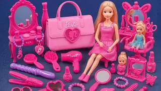 7 Minutes Satisfying with Unboxing Barbie Princess Pink Kitchen,Rock Bed Play Set Review Toys｜ASMR