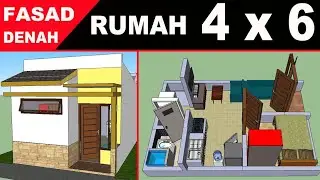 Minimalist 4x6 Small House Plan with Healthy Air Circulation