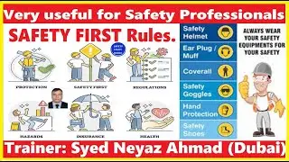 What are the  SAFETYFIRST RULES?  #safetyfirst
