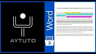 Resaltar texto en WORD