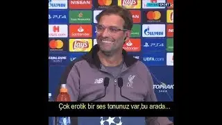 Jurgen Klopp'un,çevirmenin ses tonunu erotik bulması...(Türkçe Altyazılı)