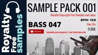 Bass Guitar Sample - Free samples - Bass Sample 047- Sample Pack 001