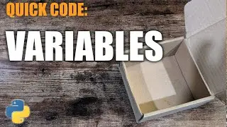 Python Quick Code: Variables