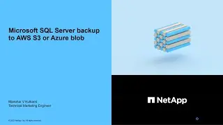 Backup and restore MS SQL Server database on ONTAP to cloud object storage