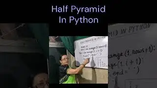 Half Pyramid || In Python || 